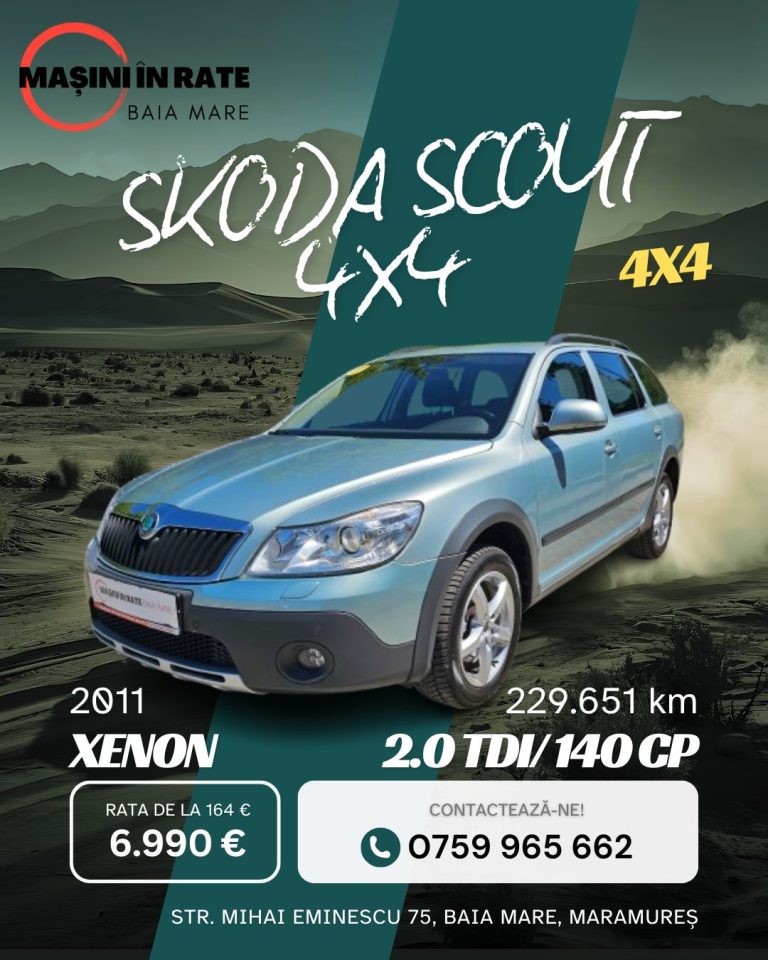 Skoda Scout 2011 second hand – Mașini în Rate Baia Mare