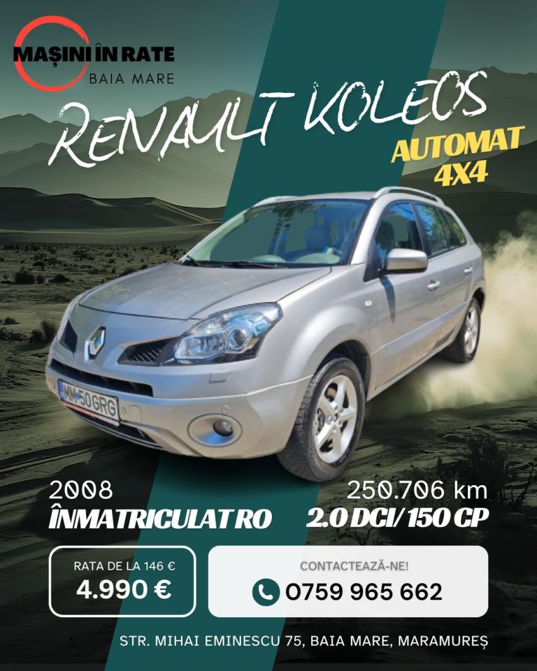 Renault Koleos 2008 second hand – Mașini în Rate Baia Mare